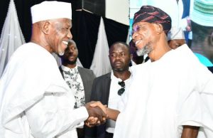 Photo: When Aregbesola Joined Others To Celebrate With Muhyideen Bello Governor State of Osun, Ogbeni Rauf Aregbesola (right), exchanging pleasantries with Sheikh (Dr) Muhyideen Ajani Bello, during the event…