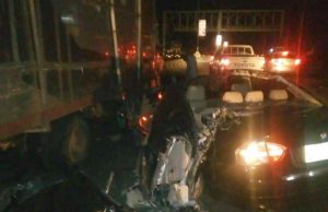 Photos: Five Vehicles In Multiple Accident In Ibadan’s Ring Road ...the scene of the accident...on Ring Road, Ibadan...