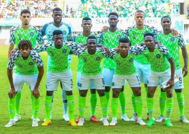 Nigeria's Super Eagles...before a flight...