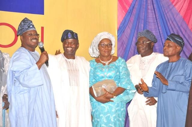 Governor Abiola Ajimobi, left, with others...at the event...