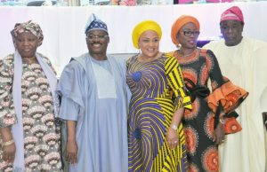 Photos: When Oyo State Officials’ Wives Association Hosted Its 2018 National Women’s Summit L-R: Former Chief Justice of Nigeria and special guest of honour, Hon Justice Aloma Marian Mukhtar, Oyo State governor, Senator Abiola Ajimobi his wife, Florence, wife of Lagos State governor, Mrs Abimbola Ambode and Oyo deputy governor, Otunba Moses Alake Adeyemo at the event…