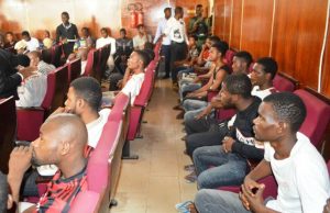 Day 24 Suspected Internet Fraudsters Were Arraigned By EFCC ...the suspects while being arraigned...