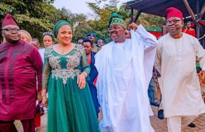 Ajimobi Shows Appreciation To Citizens Of Oyo State, Urges Support For Adelabu L-R: APC’s gubernatorial candidate in Oyo State, Chief Adebayo Adelabu; wife of the state governor, Mrs. Florence Ajimobi; state Governor, Senator Abiola Ajimobi; and Secretary to State Government, Mr.Olalekan Alli, arriving for the state's 2018 Christmas Carol and thanksgiving service for the governor's 69th birthday, held at Agodi Gardens, Ibadan... on Sunday…