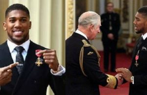 Day Boxing Superstar, Anthony Joshua Was Given OBE Anthony Joshua...time for honour from Prince Charles...