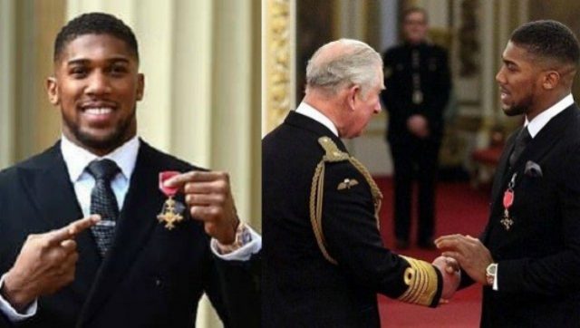 Anthony Joshua...time for honour from Prince Charles...