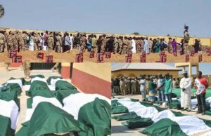 FG, Slain Metele Soldiers And The Rest Of Us ...the heroes being prepared for burial...