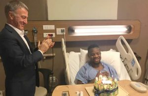 Onazi Vows To Return Stronger From Injury Ogenyi Onazi...being presented a cake...