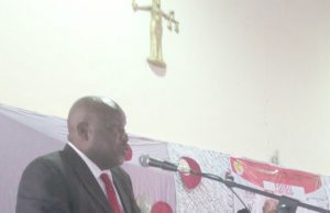 Why We Have Flaws In Our Elections – Senator Buhari Senator Abdulfatai Buhari...delivering his lecture at the event...