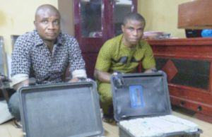 How Over N1bn Was Intercepted By EFCC At Enugu Airport ...the suspected launderers...Ighoh Augustine and Ezekwe Emmanuel...