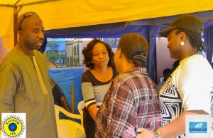 Kayrom Lee Wins 2018 Aquatic Association’s U-15 Swimming Tourney Arc Muyiwa Ige, left, with others at the event...