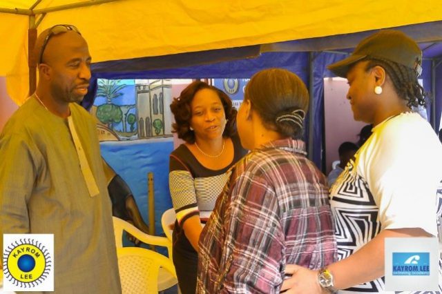 Arc Muyiwa Ige, left, with others at the event...