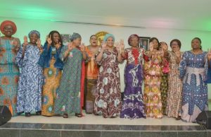 Presidency 2019: Fayemi’s Wife Says Southwest Women’ll Re-elect Buhari, Osinbajo Erelu Bisi Fayemi and others...in Lagos...rooting for President Muhammadu Buhari's reelection...