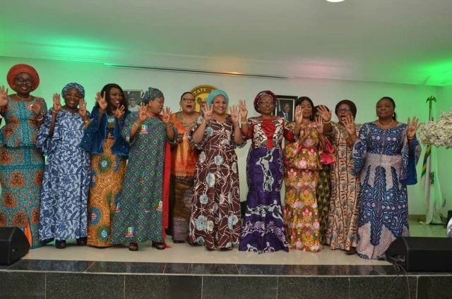 Wives of South West Governors, with others, at the event...