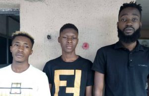 How Three Internet Fraudsters Were Arrested By EFCC From left to right: Chukwuebuka, Chukwulenwa and Odinaka