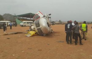 Helicopter Crash: Check The Authentic List Of Those On Board With Osinbajo ...Vice President Yemi Osinbajo's helicopter after crashlanding...