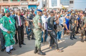 Ajimobi Hailed As He Rescues, Takes Accident Victims To UCH Oyo State Governor, Senator Abiola Ajimobi (left), supervises the rescue and evacuation of hit-and-run accident victims along Iwo Road, Ibadan, to the Accident and Emergcney Unit of the University College Hospital, where he paid their bills and for four others...