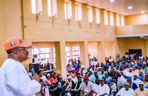 Ajimobi To Opposition: Saturday’s Your Day Of Reckoning Oyo South Senatorial District candidate of the All Progressives Congress, Governor Abiola Ajimobi; addressing a stakeholders' forum, at the Western Hall, state Secretariat, Ibadan... on Tuesday