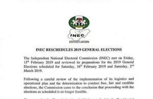 At Last, New Dates Announced For Presidential, NASS Polls By INEC INEC's statement