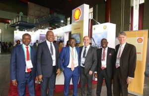 Photo: Check Out Shell’s Top Shots At Nigeria International Summit L-R: General Manager, Business and Government Relations Shell Nigeria, Bashir Bello; Country Chair, Shell Companies in Nigeria, Osagie Okunbor; Group General Manager, Corporate Planning and Strategy, Nigerian National Petroleum Corporation, Bala Wunti; Vice President, Shell Nigeria and Gabon, Peter Costello; Managing Director Shell Nigeria Exploration and Production Company, Bayo Ojulari; and General Manager, Shell Nigeria Upstream Gas and Commercial, Hans Nijkamp, at the summit…