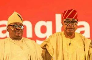 Oyo Guber: Akala Explains Why He Opted To Support APC’s Adelabu Chief Adebayo Adelabu, left, with Otunba Adebayo Alao-Akala...