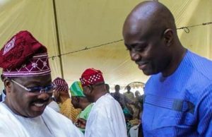 Ajimobi To Makinde: Ensure You Carry All Stakeholders Along In Your New Government In Oyo State Governor Abiola Ajimobi, left, with Governor-Elect Seyi Makinde...