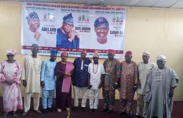 Convener, Awa Bamiji in a group photograph some representatives of the groups…at the event…