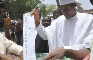 Saturday’s Polls: Buhari, Wife Cast Votes Early In Daura ...President Muhammadu Buhari...casting his vote early on Saturday...
