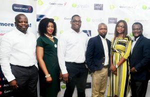 Smile Expands Retail Footprint With Quickteller Paypoint Agents Nationwide L-R: Head, Business Development, Interswitch Financial Inclusion Services, OnyekaUkpaka andDivisional CEO, Interswitch Financial Inclusion Services, Titilola Shogaolu withGbolahan Thomas, Head, Legal & Regulatory Services, Lotanna Anajemba, Head, Brands & Communications, AdenikeAjayi, Head, Retail Business, Tunde Baale, Ag. GM Sales & Distribution, all of Smile Nigeria, at the MOU signing ceremony held in Lagos between Interswitch and Smile Nigeria …recently