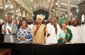 Photo: Makinde, Oyo Gov-Elect In Victory Thanksgiving From left, Oyo State governor-elect, Engr Seyi Makinde, his wife, Omini, Alhaja Mutiat Ladoja, Senator Hosea Agboola, Oyo South senator-elect, Dr Kola Balogun and his wife, Mogbonjubola during the thanksgiving service…