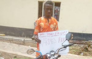 Policemen Nab Motorcycle Thief In Ikere-Ekiti Taiwo Friday