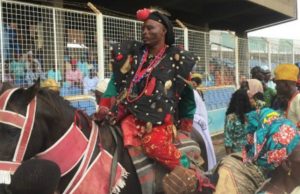 Photos: Cultural Display At Its Best As Ibadan Week Ends ...warrior ancestor of a big family in Ibadanland here represented at the grand finale of Ibadan Cultural Week...