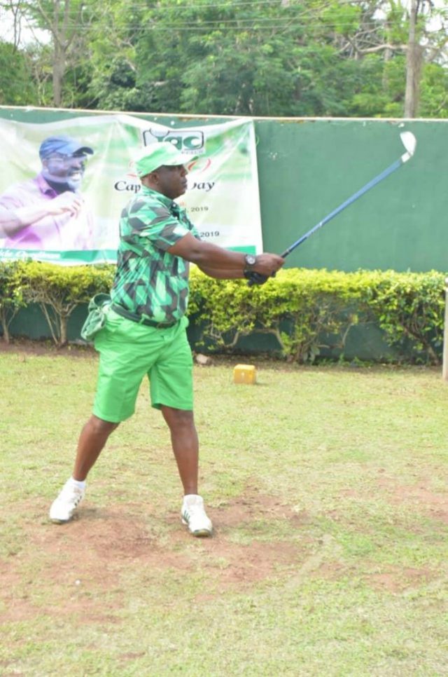 Col. Ade Sunmonu...the new Captain of Ibadan Golf Club...