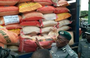 2019 First Quarter Report: Oyo/Osun Customs Command Records Success Nigerian Custom Service officers...with some of the seized goods...