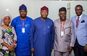 Photo: When DAWN Commission Boss Paid A Visit To Governor Fayemi Governor Kayode Fayemi of Ekiti State, middle, with his visitors...