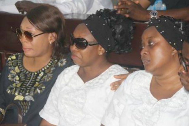 ...two of the wives of late Temitope Olatoye Sugar (in white)...