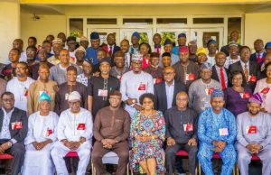 Fayemi To Appointees At Retreat: Be Proactive, Creative Governor Kayode Fayemi of Ekiti State with his appointees at the retreat...
