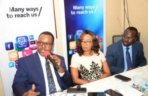 When Stanbic IBTC Launched Game-Changing Micro Pension Campaign – ‘Retire Well’ L-R: Chief Executive, Stanbic IBTC Pension Managers Limited, Mr Eric Fajemisin; Executive Director, Business Development, Stanbic IBTC Pension Managers Limited, Mrs Nike Bajomo; and Head, Micro Pension and Agency, Mr Abimbola Oladele, at the launch of Stanbic IBTC Pension Managers’ micro pension campaign, held in Lagos…recently…
