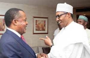 Photo: June 12 Celebration Brings Congo Brazzaville’s President To Nigeria President Muhammadu Buhari, right, with President Denis Sassou Nguesso…