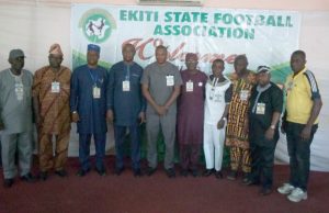 Day Ekiti Football Association Elected New Officers The newly elected Ekiti State Executives of the Ekiti State Football Association and the representative and Chairman of Chairmen of the States Football Associations who stood in for the Nigerian Football Federation (NFF) President at the Ekiti State Election and Congress...