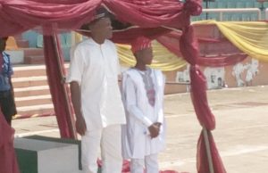 Battle Against Child Labour/Trafficking: Day Fayemi, Ekiti Parliament Solicited For Parents’ Co-operation Mr. Michael Awopetu, the Hon. Commissioner for Youth and Sports in Ekiti State who represented the Ekiti State Executive Governor, Dr. Kayode Fayemi while taking salute at the 2019 Children's Day Celebrations in Ado Ekiti and Rt. Hon. Michael Adebanji, the Hon. Speaker for Ekiti State Children's Parliament standing beside the Governor's representative at Eyitayo Pavillon, New Iyin Ekiti road...