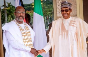 We Will Continue To Do Our Best To Stabilise West Africa- Buhari President Muhammadu Buhari, right, with the President of Liberia, Mr George Weah...on Thursday in Abuja...