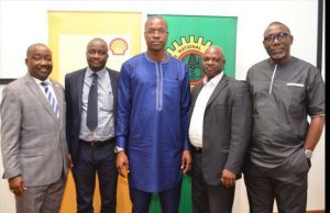 Curbing Of Oil Pipeline Vandalism: Shell Seeks Stakeholders’ Support L-R: Encroachment Management Lead, The Shell Petroleum Development Company of Nigeria Limited (SPDC), Ucheoma Amechi; External Relation Manager, Shell Nigeria Gas, Babatunde Olaleke; SPDC’s General Manager, External Relations, Igo Weli; Compliance Monitoring Lead, Temitope Ajibade; and Right-of-Way and Encroachment Lead, Okojie John, at a media workshop on Pipeline Right of Way held in Lagos...