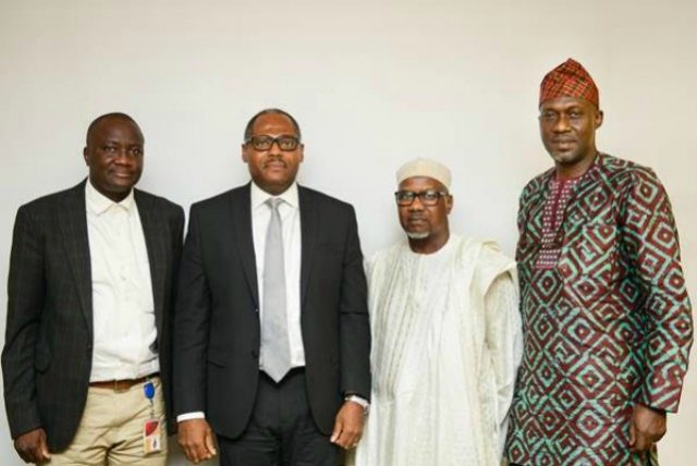L–R: External Relations Manager, Shell Nigeria Gas (SNG), Tunde Olaleke; SNG’s Managing Director, Ed Ubong; President, Manufacturers Association of Nigeria (MAN); Mansur Ahmed; and MAN’s Director General, Segun Ajayi-Kadir, during the visit…