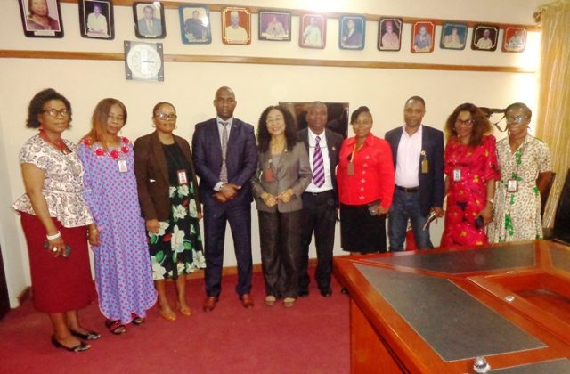 EFCC and NTA officials during the visit to the media house...