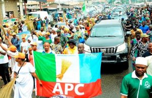 Supreme Court Verdict: Oyetola Celebrates, Dedicates Victory To God, Osun People ...Governor Gboyega Oyetola's convoy in Osogbo on Friday afternoon...after the Supreme Court gave him victory...