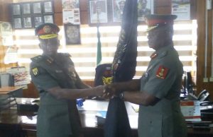 New GOC Of Nigerian Army’s 2 Division, Gen Omozoje Resumes ...Generals Anthony Omozoje and Okwudili Azinta...handing over...