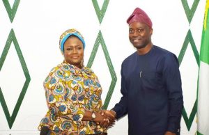 Makinde Inaugurates SSG, Charges Women To Always Live Up To Expectation ...the new Oyo SSG, Mrs Olubamiwo Adeosun, left, with Governor Seyi Makinde...
