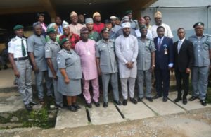 Insecurity: Oyo Assembly Members Visit Nigerian Customs, Seek Cooperation ...members of Oyo House with officers and men of the Nigerian Customs...during the visit...