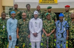 Security: Oyo Assembly Describes Role Of Army As Crucial ...Rt Hon Adebo Ogundoyin, the Speaker of the Oyo State House of Assembly and his team with the top brass at the Nigerian Army 2 Div...