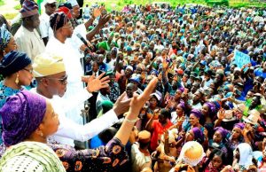 Aregbesola Declares Self As ‘Godfather Of Osun Politics’ Governor State of Osun, Mr. Adegboyega Oyetola and his predecessor, Ogbeni Rauf Aregbesola, during a victory party organized by the leadership of the APC in honour of Governor Oyetola's victory of the Supreme Court judgement, at the Mandela Freedoms Park, Osogbo on Saturday